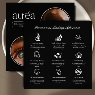 Moderne Kosmetik-Permanent-Makeup-Nachsorgerichts- Dankeskarte