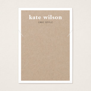 Moderne Kraft Necklace Bracelet Display Card