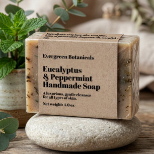 Moderne Kraftpapier-Seifenverpackungs-Etikette