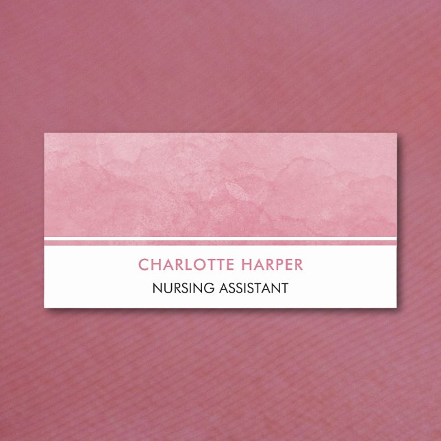 Moderne Krankenschwester Elegante Watercolor Wash  Namensschild (Von Creator hochgeladen)