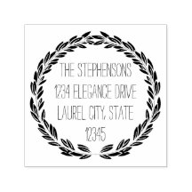 Moderne Kranzhochzeit oder Circle Address-Briefmar