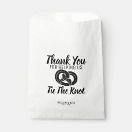 Moderne Krawatte - die Leckerei der Knot-Pretzels Geschenktütchen