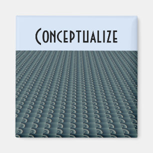 Moderne kreative Denkweise - Konzeptionalisieren Magnet