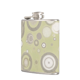 Moderne Kreise Hüftkolben - neutrale Farben Flachmann