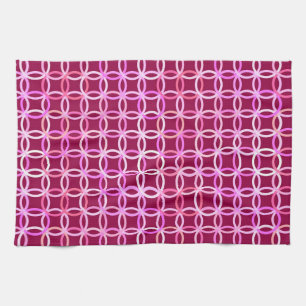 Moderne Kreise, Pflaume und orchid rosa Handtuch