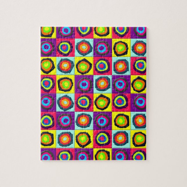 Moderne Kreismuster in abstrakter Gestaltung Puzzle (Vertikal)