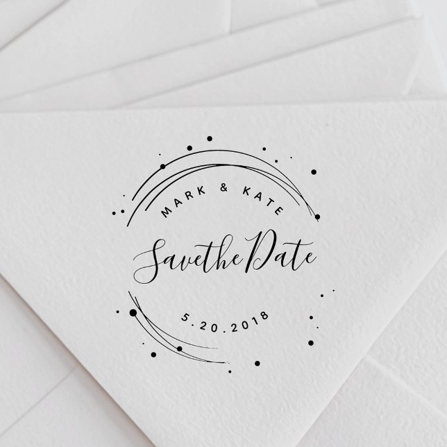 Moderne Kreissäge Save the Date Hochzeit Gummistempel (Von Creator hochgeladen)