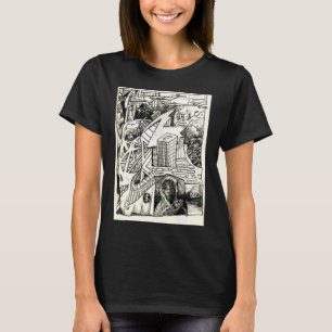 "Moderne Kriegsführung" zeichnend T - Shirt