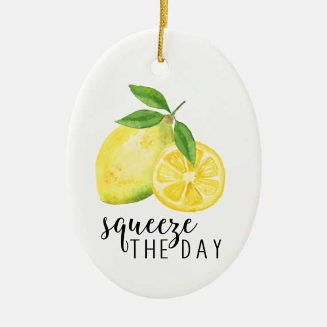 MODERNE KÜCHE LEMON PUN KERAMIK ORNAMENT (Vorne)