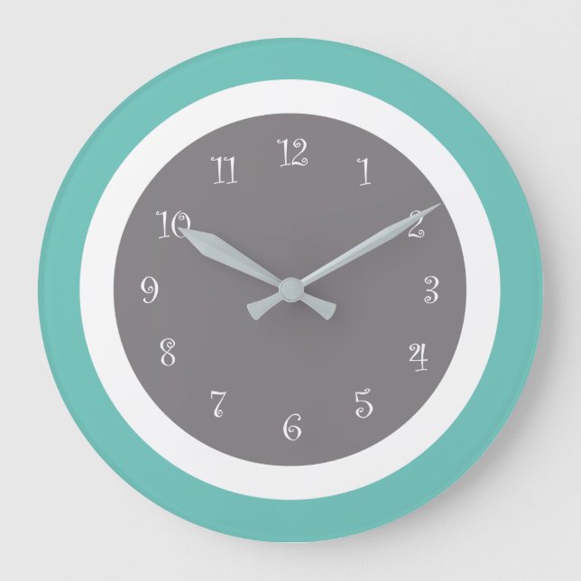 Moderne Küchenuhren Minimalistisch Große Wanduhr (Vorderseite)