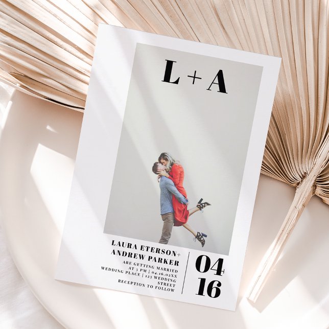 Moderne, kühn-minimalistische Foto-Hochzeit (Von Creator hochgeladen)