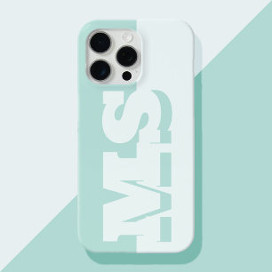 Moderne kühne Anfangsmonogramm iPhone 15 Pro Max Hülle