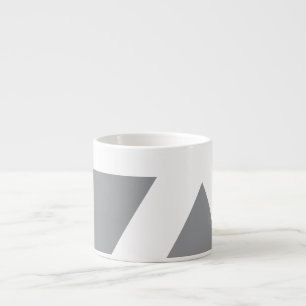 Moderne, kühne, einfache, trendige, urbane geometr espressotasse