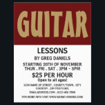 Moderne, kühne, gitarre Lektionen Werbung Flyer<br><div class="desc">Moderne,  feine Gitarrenunterricht Flyer der Werbung durch den Business Card Store.</div>