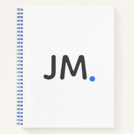 Moderne kühne Initialen | Auffällige Erklärung Spa Notizbuch