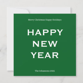Moderne, kühne Weihnachtskarte | Benutzerdefiniert Feiertagskarte