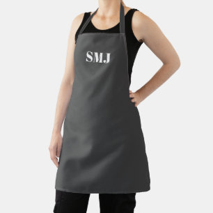 Moderne, kundenspezifische Monogramm-Initialen, ko Schürze