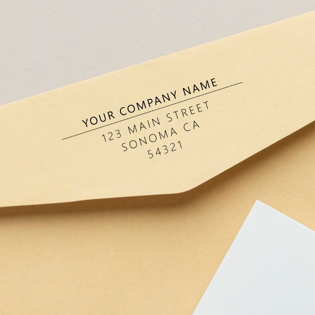 Moderne kundenspezifische Rücksendeadresse Permastempel (Von Creator hochgeladen)