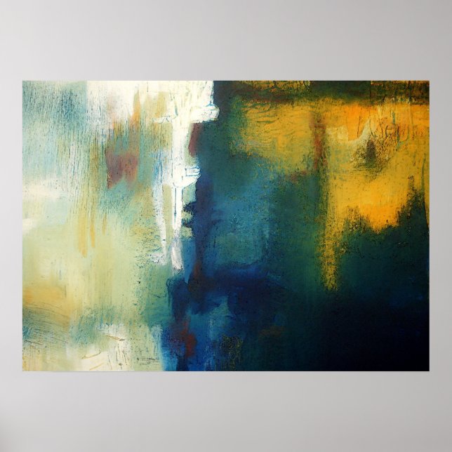 Moderne Kunst Abstrakte Malerei Art Print Poster (Vorne)
