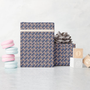 Moderne Kunst abstrakte Marineblätter Geschenkpapier