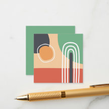 Moderne Kunst, abstrakter Regenbogen und Sonne