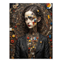 Moderne Kunst Avantgarde-Stil Frau abstrakt