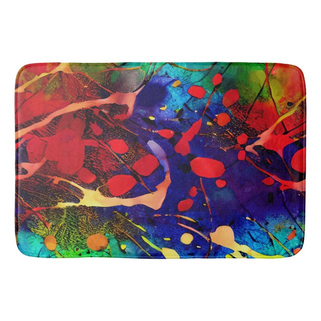 Moderne Kunst Badematte (Vorderseite)