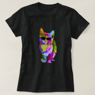 Moderne Kunst cooler Pop Art Kitekatze T-Shirt