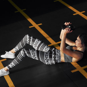 Moderne Kunst der Azteken Leggings