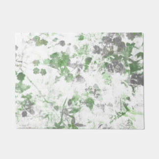 Moderne Kunst der Blume und Wandstruktur Fußmatte