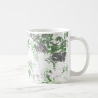 Moderne Kunst der Blume und Wandstruktur Kaffeetasse