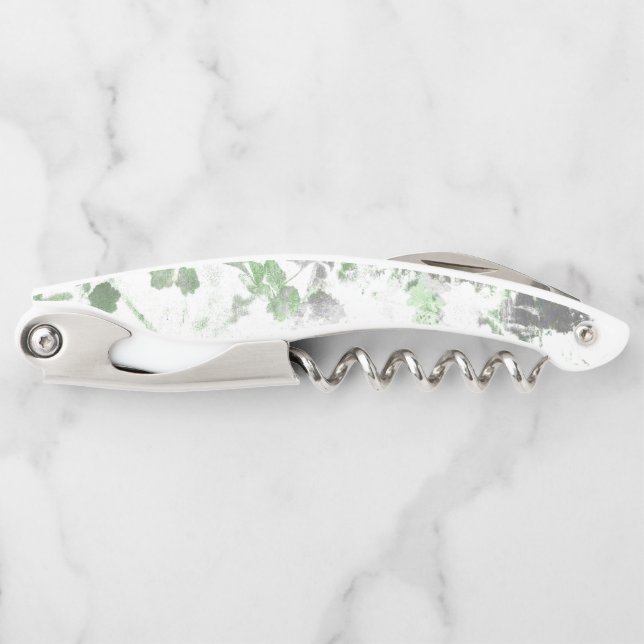 Moderne Kunst der Blume und Wandstruktur Kellnermesser (Vorderseite)