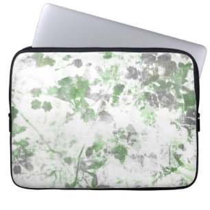 Moderne Kunst der Blume und Wandstruktur Laptopschutzhülle