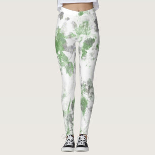 Moderne Kunst der Blume und Wandstruktur Leggings