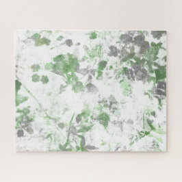 Moderne Kunst der Blume und Wandstruktur Puzzle