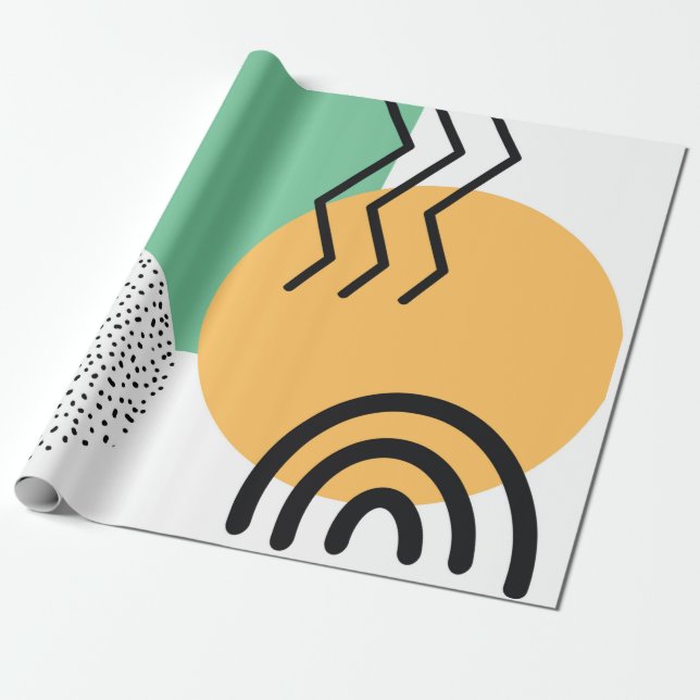 Moderne Kunst des Mittelalters  Geschenkpapier (Ungerollt)