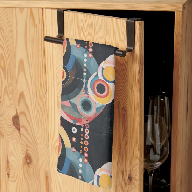 Moderne Kunst des Mittelalters Geschirrtuch (Drittel gefaltet)