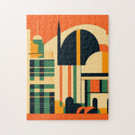Moderne Kunst des Mittelalters: Rom Abstraktes Des Puzzle