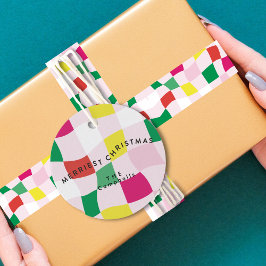 Moderne Kunst, Dichtung und Musik Ball Tartan Kari Geschenkanhänger