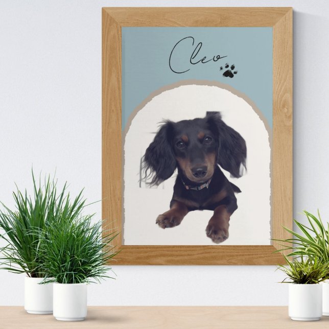 Moderne Kunst, Dichtung und Musik Fotodruck (Celebrate your pet with this custom pet portrait! )
