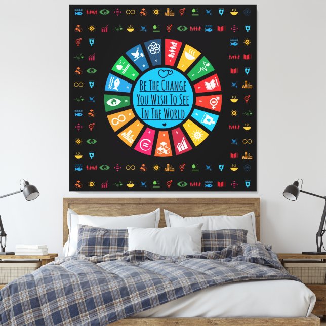 Moderne Kunst, Dichtung und Musik Kunst, Dichtung  Leinwanddruck (Insitu (Schlafzimmer))