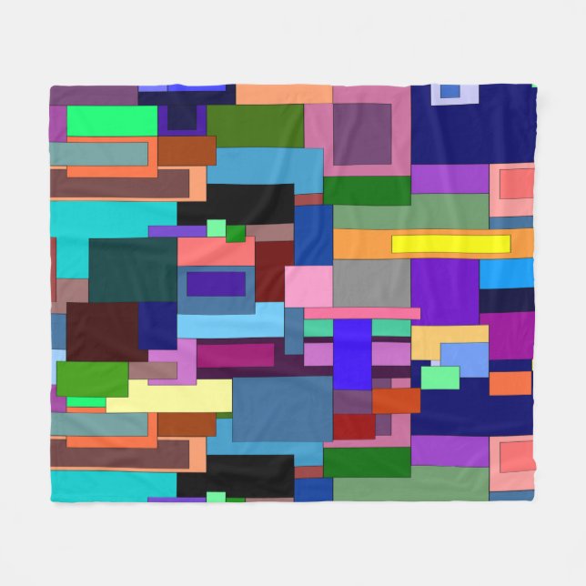Moderne Kunst Fleece Blanket (Vorderseite (Horizontal))