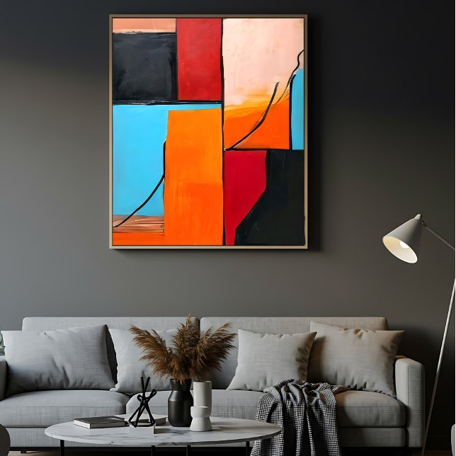 moderne Kunst, geometrische Formen, abstraktes Des Poster (Von Creator hochgeladen)
