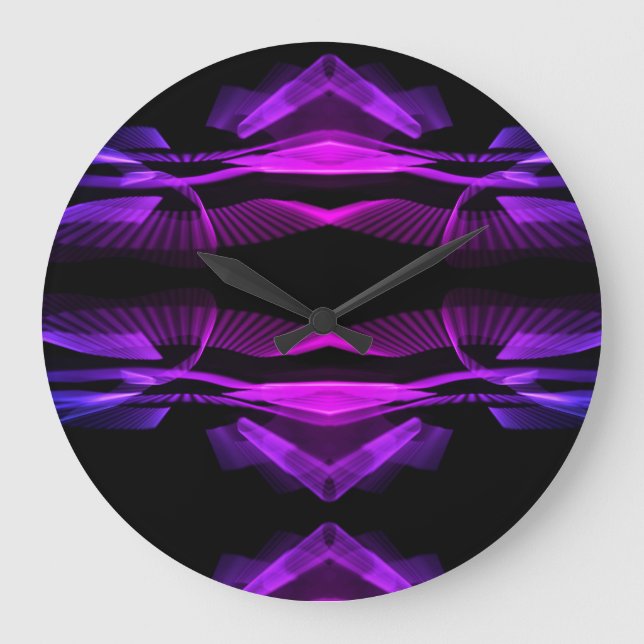 Moderne Kunst Große Wanduhr (Vorderseite)