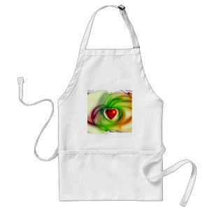 Moderne Kunst Herz, schicke Liebesmuster Geschenke Schürze
