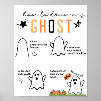 Moderne Kunst, kid Halloween Dekoration, Fall Prin Poster