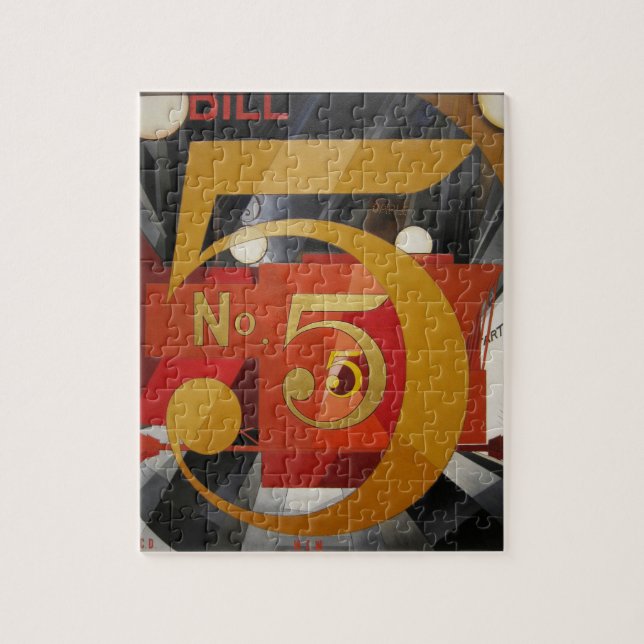 Moderne Kunst kubistische Demuti Abbildung 5 in Go Puzzle (Vertikal)