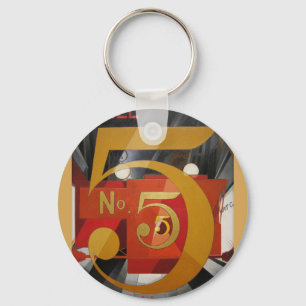 Moderne Kunst kubistische Demuti Abbildung 5 in Go Schlüsselanhänger