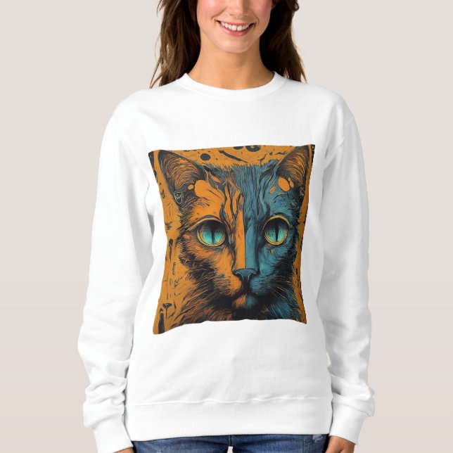 Moderne Kunst - Lebhafte Mehrfarbigkeit für Frauen Sweatshirt (Vorderseite)