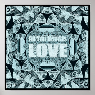 Moderne Kunst Mandala Poster